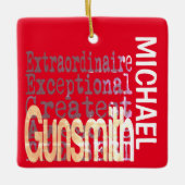 Gunsmith Extraordinaire CUSTOM Keramisch Ornament (Voorkant)