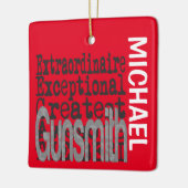 Gunsmith Extraordinaire CUSTOM Keramisch Ornament (Links)