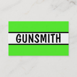 Gunsmith Neon Green Visitekaartje