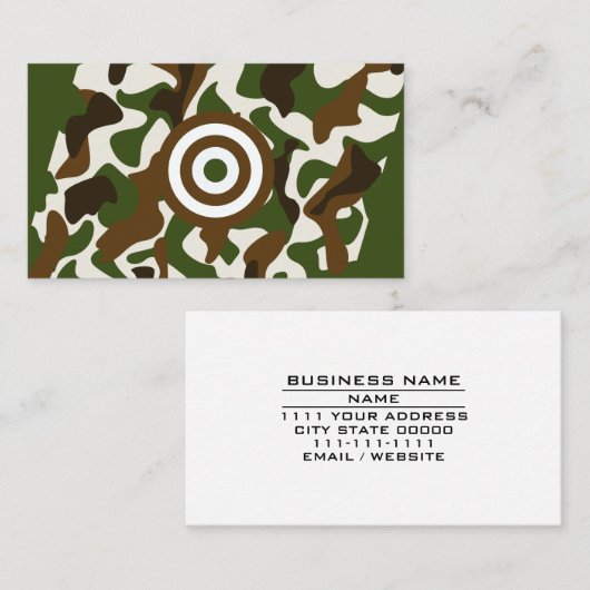 Gunsmith Trade Repair Maintenance Huntingbronnen Visitekaartje (Voorkant / Achterkant)