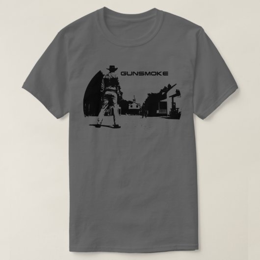 Gunsmoke De Toekomstige TV Western T-shirt (Design voorkant)