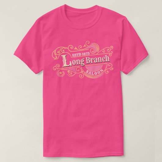 Gunsmoke Long Branch Saloon Cowboy Trigun met Fa T-shirt (Design voorkant)