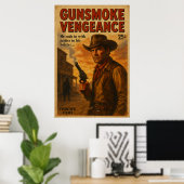 Gunsmoke Vengeance – Western Film Poster (Thuiskantoor)