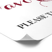 Gunst Favoriete Neem Eén Marsala Bourgondië Herfst Poster (Hoek)