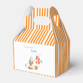 Gunst Geschenkdoos Cute Chick Cake Oranje Streep Bedankdoosjes (Achterkant)