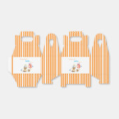 Gunst Geschenkdoos Cute Chick Cake Oranje Streep Bedankdoosjes (Uitgevouwen)