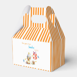 Gunst Geschenkdoos Cute Chick Cake Oranje Streep Bedankdoosjes