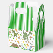 Gunst Geschenkdoos Dinosaurus Groen Streep Bedankdoosjes (Geopend)