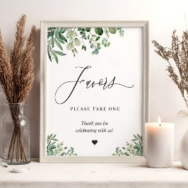 Gunsten Graag één exemplaar Groene takken Eucalypt Poster