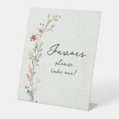 gunsten reclamebord met voetstuk (Voorkant)