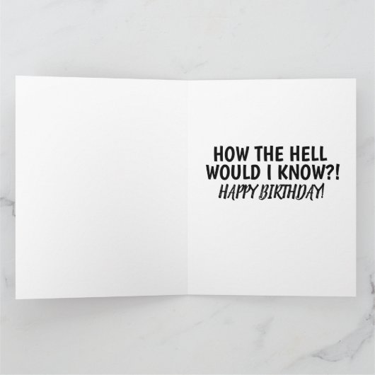 GUNSTIG OUD MAN BIRTHDAY OVER DE Kaart (Binnen)