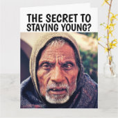 GUNSTIG OUD MAN BIRTHDAY OVER DE Kaart (Gele Bloem)