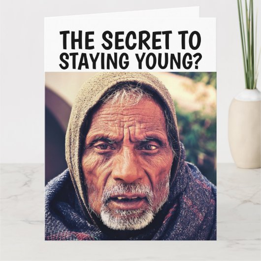 GUNSTIG OUD MAN BIRTHDAY OVER DE Kaart (Voorkant)