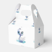 Gunstige Favor Doos Cute Witte Eend Bedankdoosjes (Achterkant)