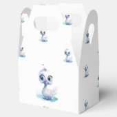 Gunstige Favor Doos Cute Witte Eend Bedankdoosjes (Geopend)