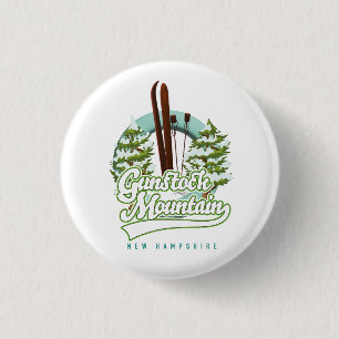 Gunstock Mountain New Hampshire poster Ronde Button 3,2 Cm