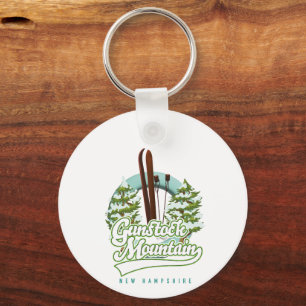 Gunstock Mountain New Hampshire poster Sleutelhanger