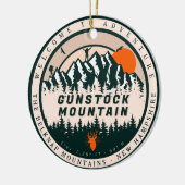 Gunstock Mountain NH - Wandelskiën Souvenir Keramisch Ornament (Links)