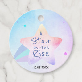 Gunsttags voor Baby shower | rijzende ster Bedankjes Labels