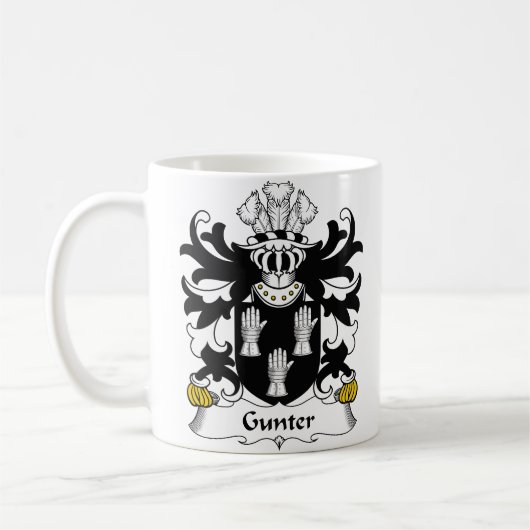 Gunter Family Crest Koffiemok (Links)