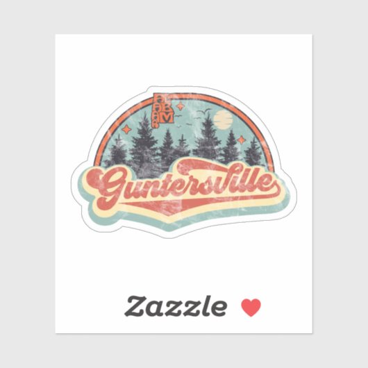 Guntersville, Alabama Sticker (Vel)