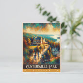 Guntersville Lake, Alabama |  schilderij Briefkaart (Staand voorkant)
