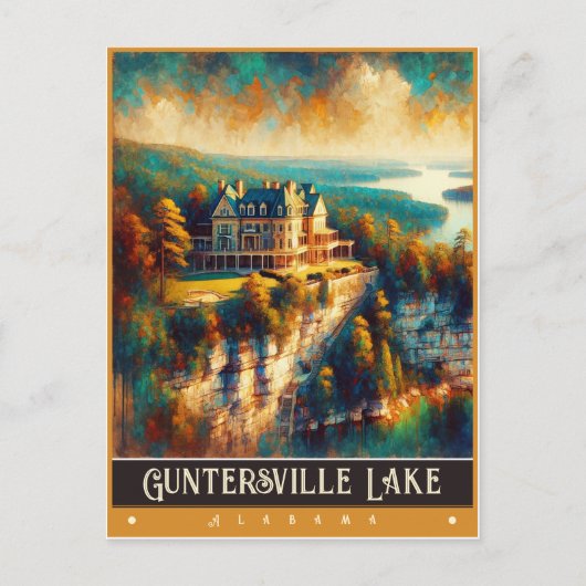 Guntersville Lake, Alabama |  schilderij Briefkaart (Voorkant)