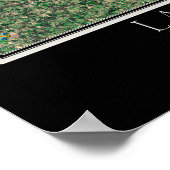 Guntersville Lake Alabama van de Ruimtesatellietka Poster (Hoek)