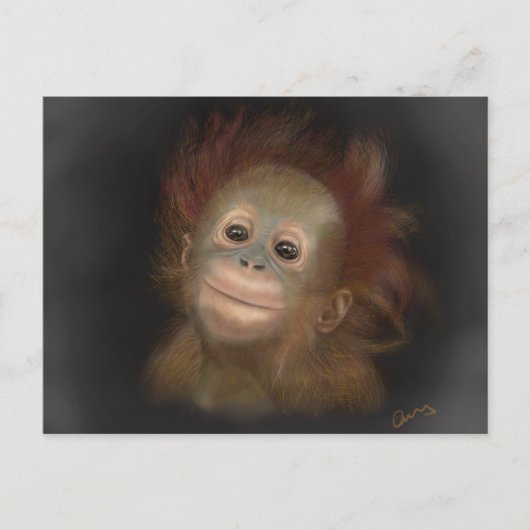Gunung Baby Orangutan Briefkaart (Voorkant)