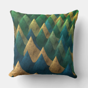 Gunungan Fractal Reliëf 3D Batik Motief Kussen