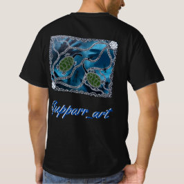Gupparr_Art Zwart Snake Neck Schildpad shirt