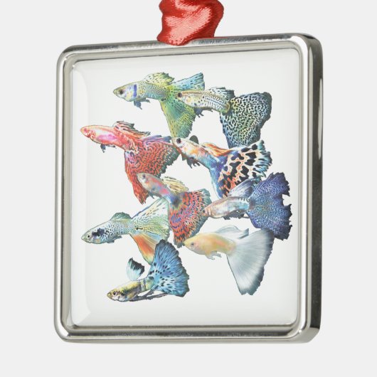 Guppies Metalen Ornament (Links)