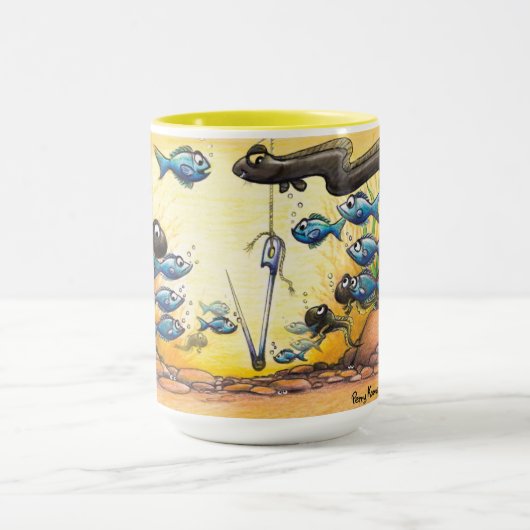 Guppies, Minnows kikkervisjes en de mok van de pal (Midden)