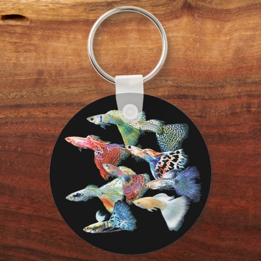 Guppies Sleutelhanger (Voorkant)