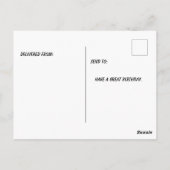 Guppy draagt pet psychedelische kleuren briefkaart (Achterkant)