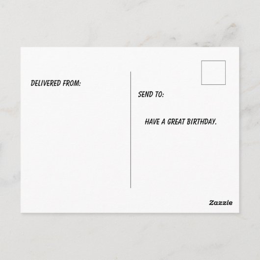 Guppy draagt pet psychedelische kleuren briefkaart (Achterkant)