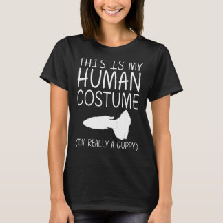 Guppy Eenvoudige Halloween Menselijke Kostuum Rege T-shirt