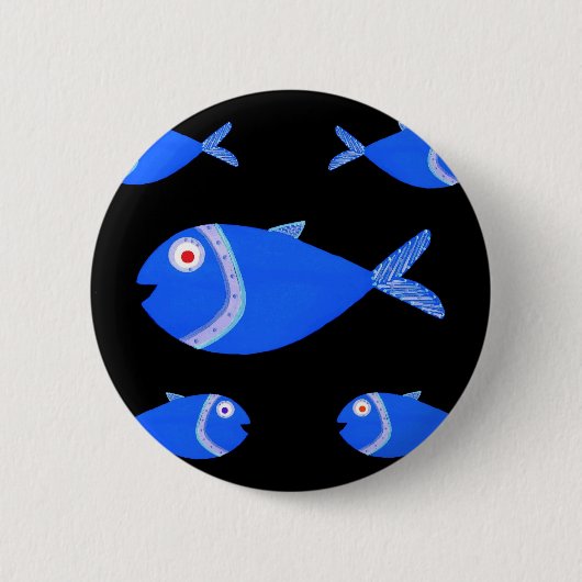Guppy Fish Ronde Button 5,7 Cm (Voorkant)
