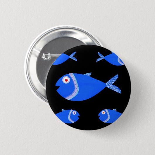 Guppy Fish Ronde Button 5,7 Cm (Voorkant /achterkant)