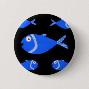 Guppy Fish Ronde Button 5,7 Cm