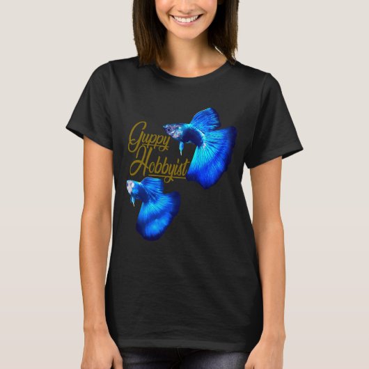 Guppy-hobbyist T-shirt (Voorkant)