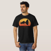 Guppy Retro Sunset Pet Guppy Vis T-shirt (Voorkant volledig)