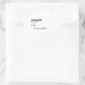 GUPPY RONDE STICKER (Tas)