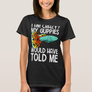 Guppy Vissen Aquarium Aquarist T-shirt