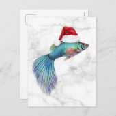 Guppy Xmas Feestdagenkaart (Voorkant / Achterkant)