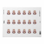 Guppy's en scheikunde leuk vinden etiket (Full Sheet)