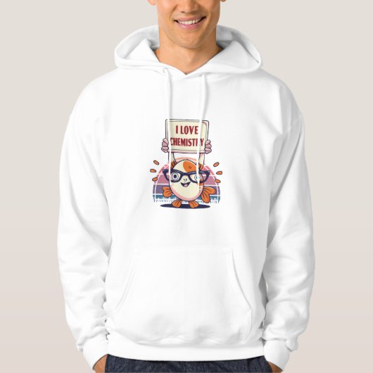 Guppy's en scheikunde leuk vinden hoodie (Voorkant)