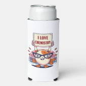 Guppy's en scheikunde leuk vinden seltzer blikjeskoeler (Seltzer Voorkant)