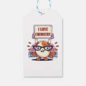 Guppy's en scheikunde liefhebben cadeaulabel (Achterkant)