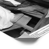 Gurdon-Bossen in zijn studio, kunstenaar-in-reside Poster (Hoek)